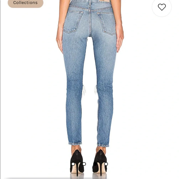 GRLFRND‎ Karolina I Put a Spell On You Distressed Jeans Womens 24 Button Fly - Picture 15 of 15